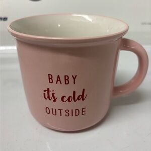 Pink Mug with Festive Quote